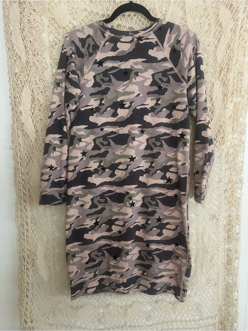 Camo  Tee Dress by Monroe Sz Medium